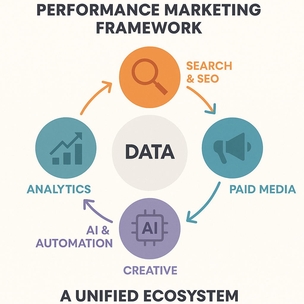 The Data-Driven Performance Marketing Framework Infographic